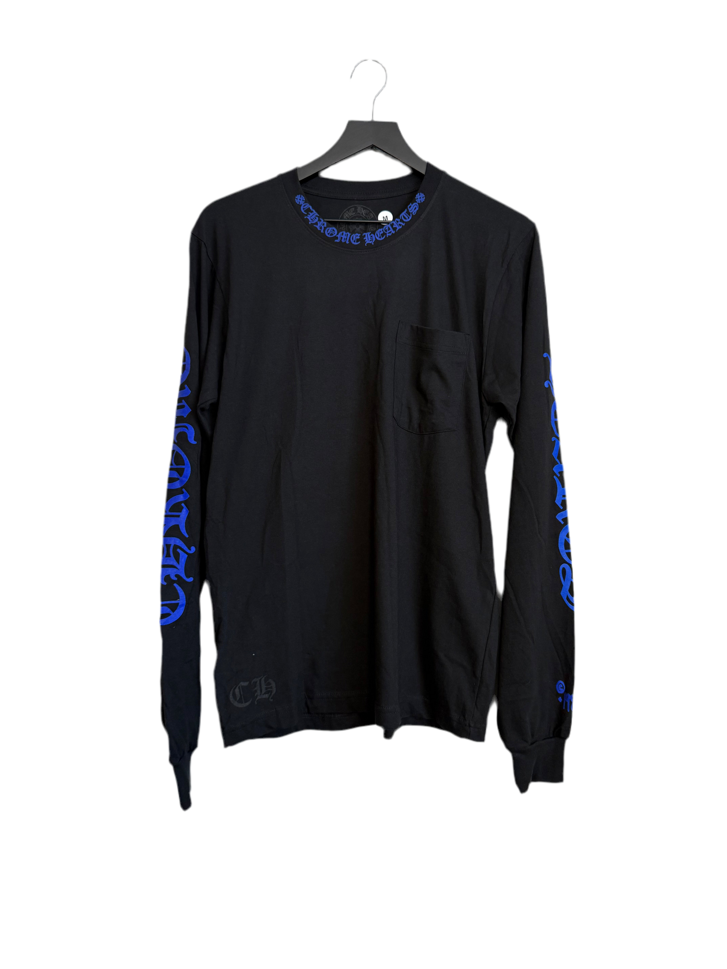 Chrome Hearts 1988 Neck Logo LS T-Shirt Black/Blue