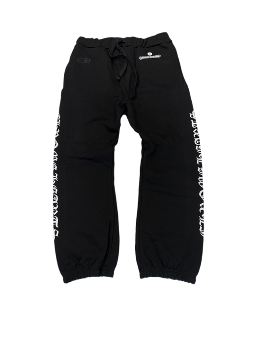 Chrome Hearts Scroll Sweatpants Black