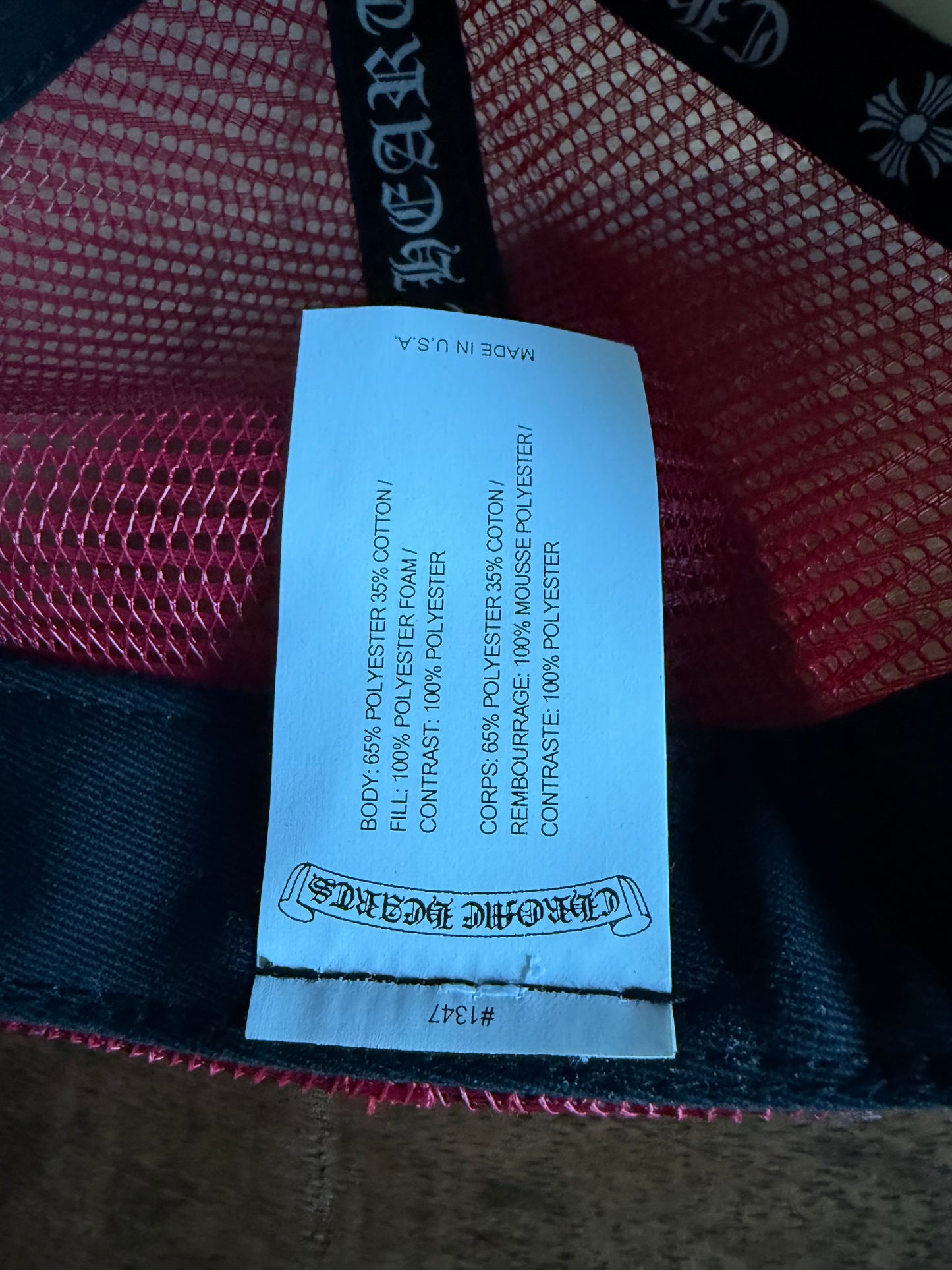 Chrome Hearts 4th of July USA Trucker Hat White Red