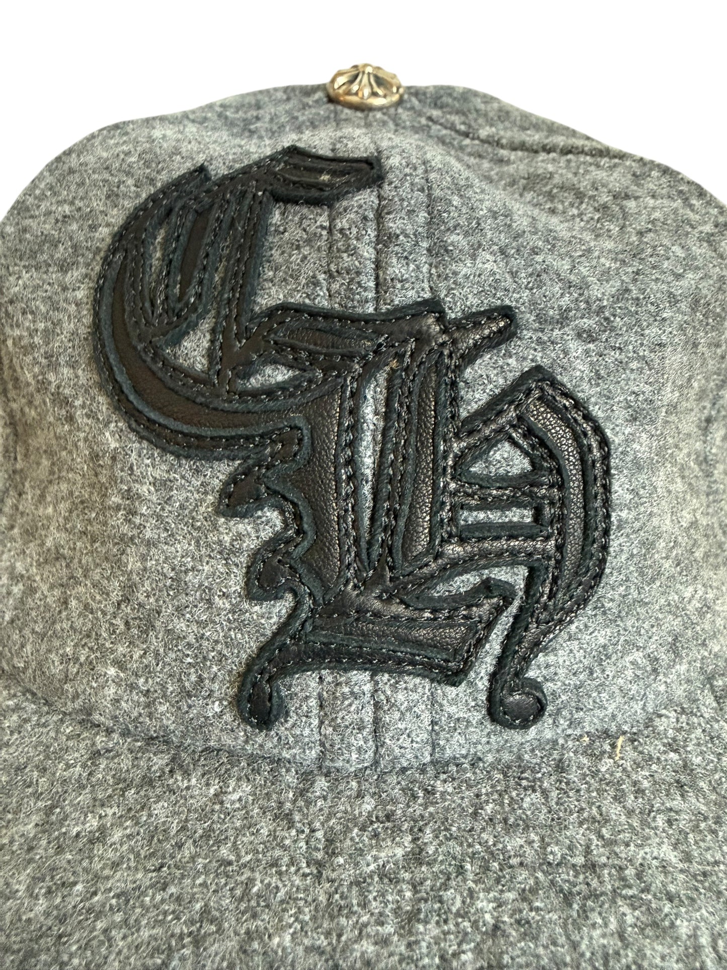 Chrome Hearts CH Leather Patch Logo Wool Hat