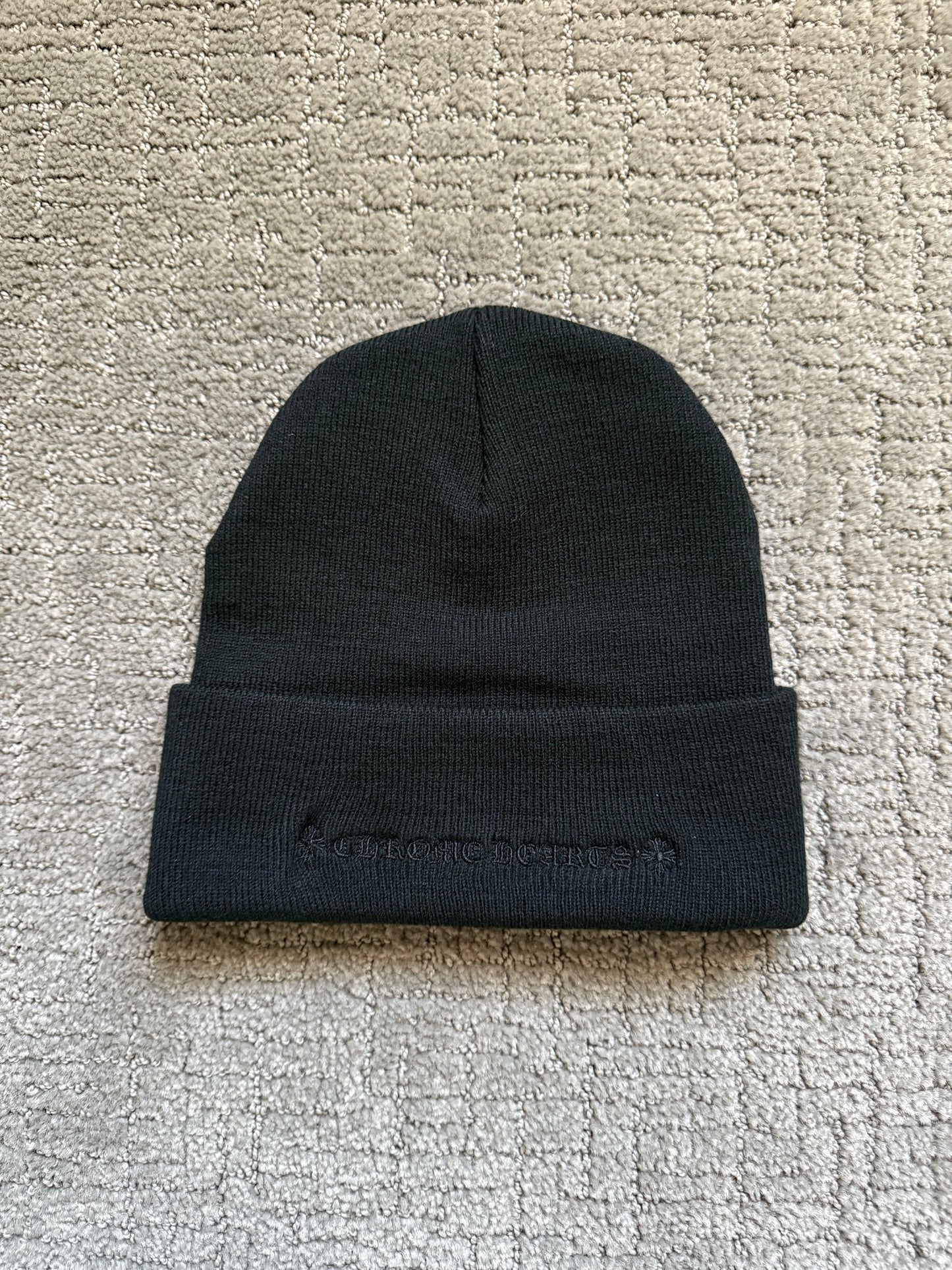 Chrome Hearts CH Embroidery Beanie Black