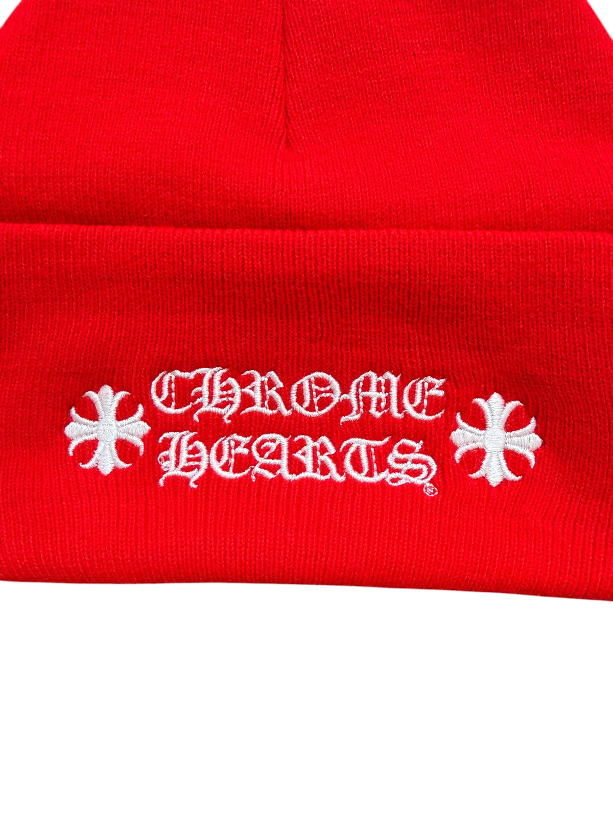 Chrome Hearts Stacked Logo Embroidery Beanie