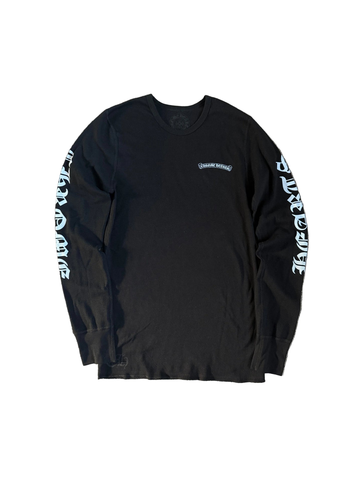 Chrome Hearts Scroll Logo Thermal LS T-Shirt Black