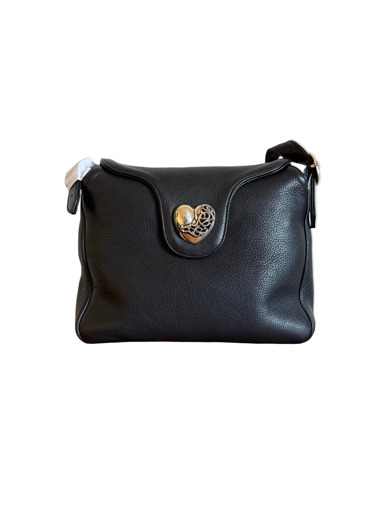 Chrome Hearts Leather Heart Vine Shoulder Bag