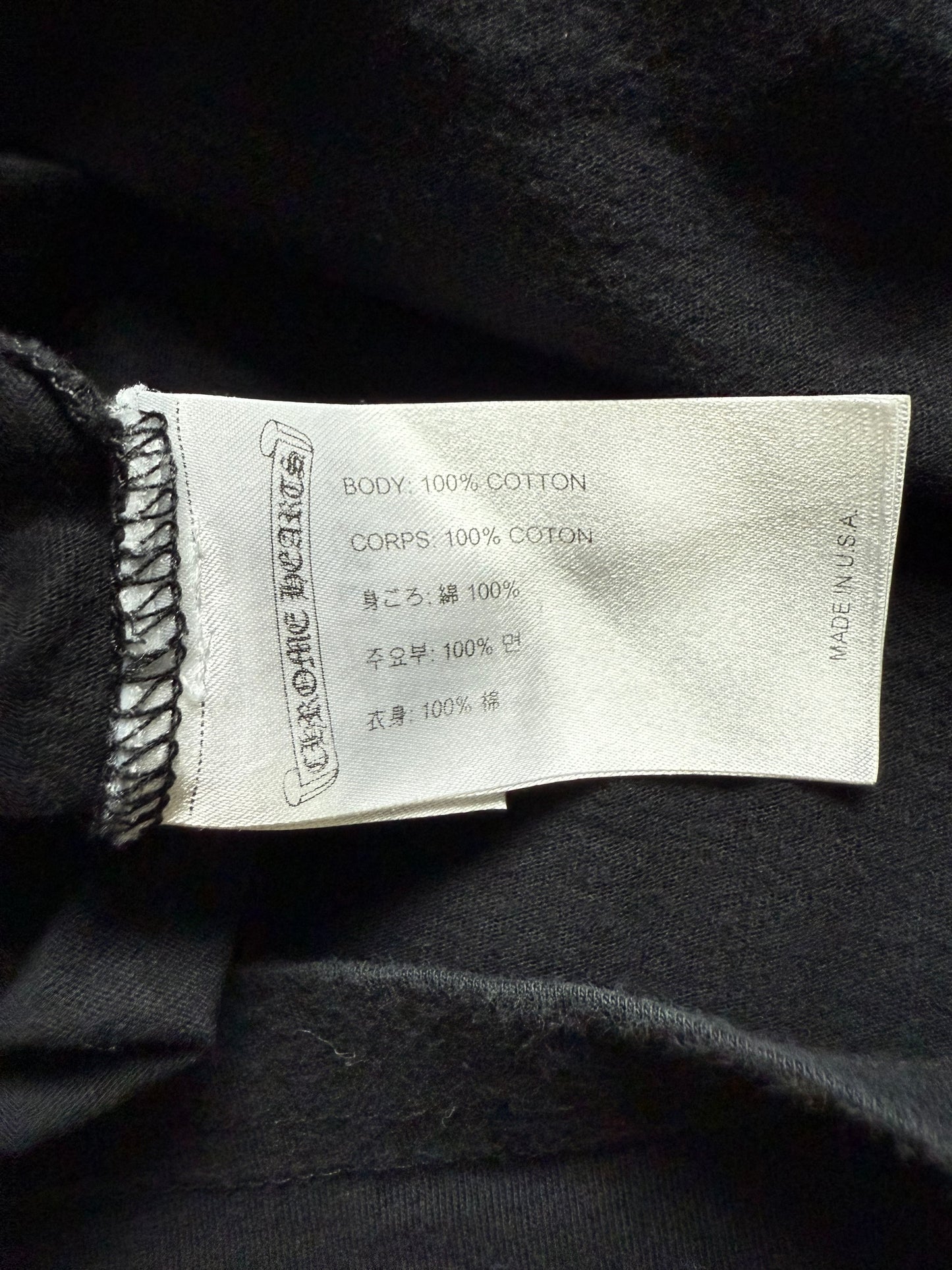 Chrome Hearts Red Plus Cross SS T-Shirt Black Red