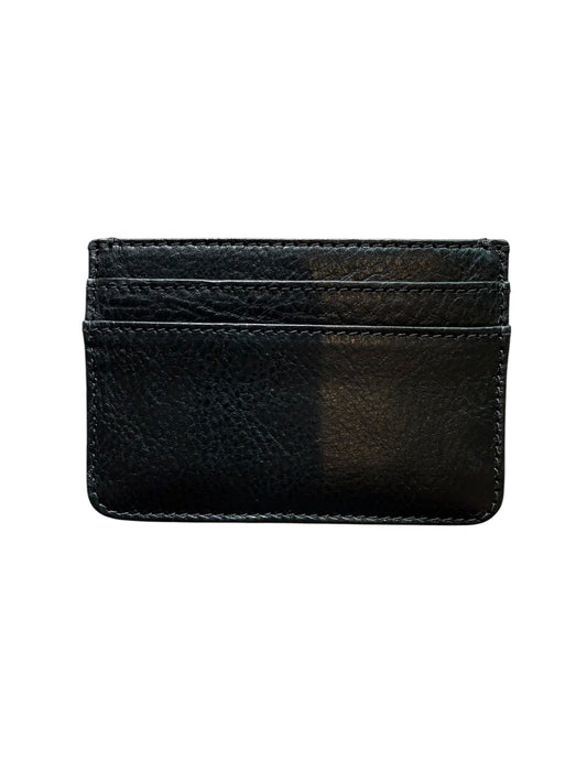 Chrome Hearts Scroll Leather Card Case Cardholder Black