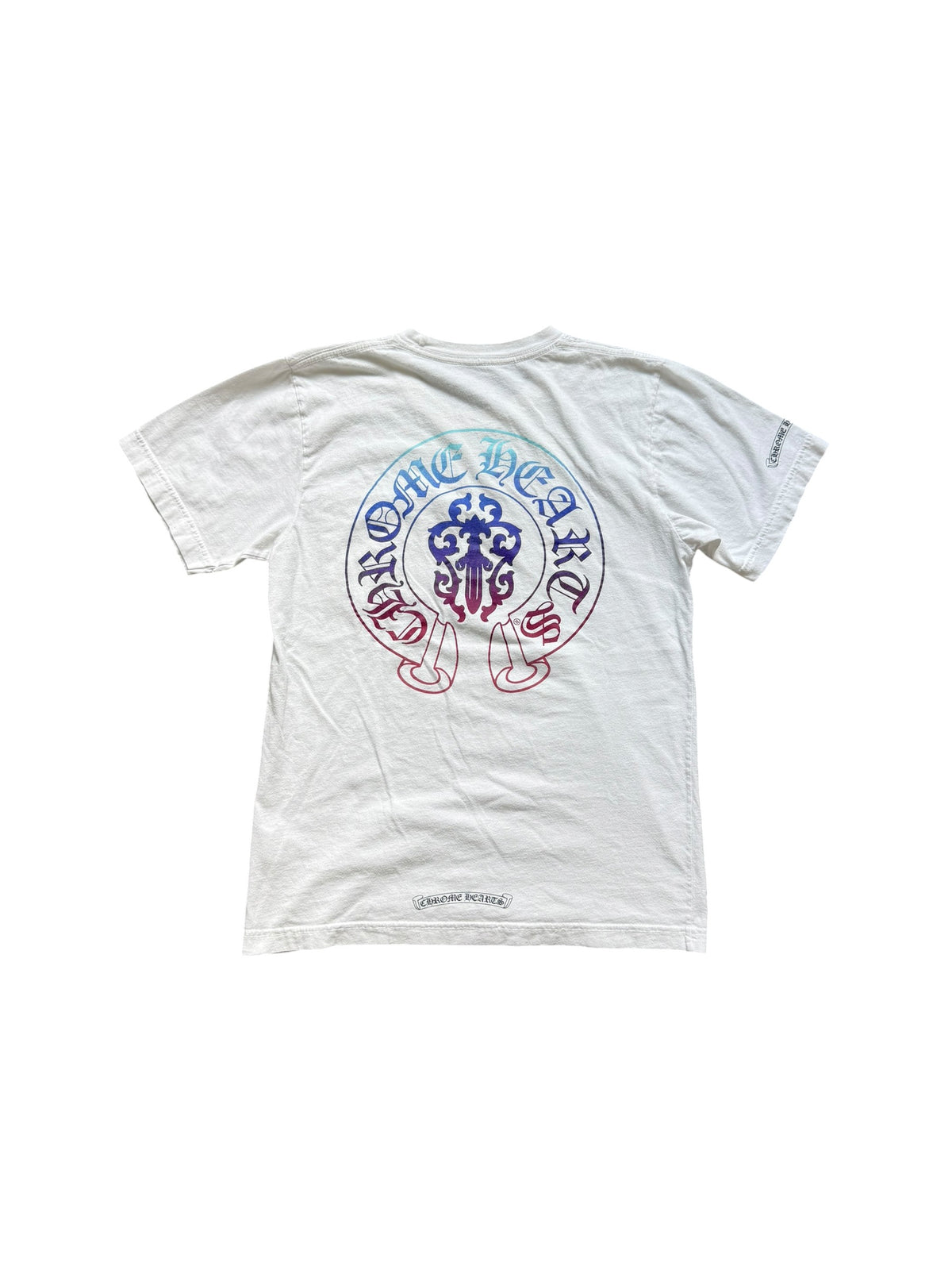Chrome Hearts Dagger Horseshoe Gradient Short Sleeve