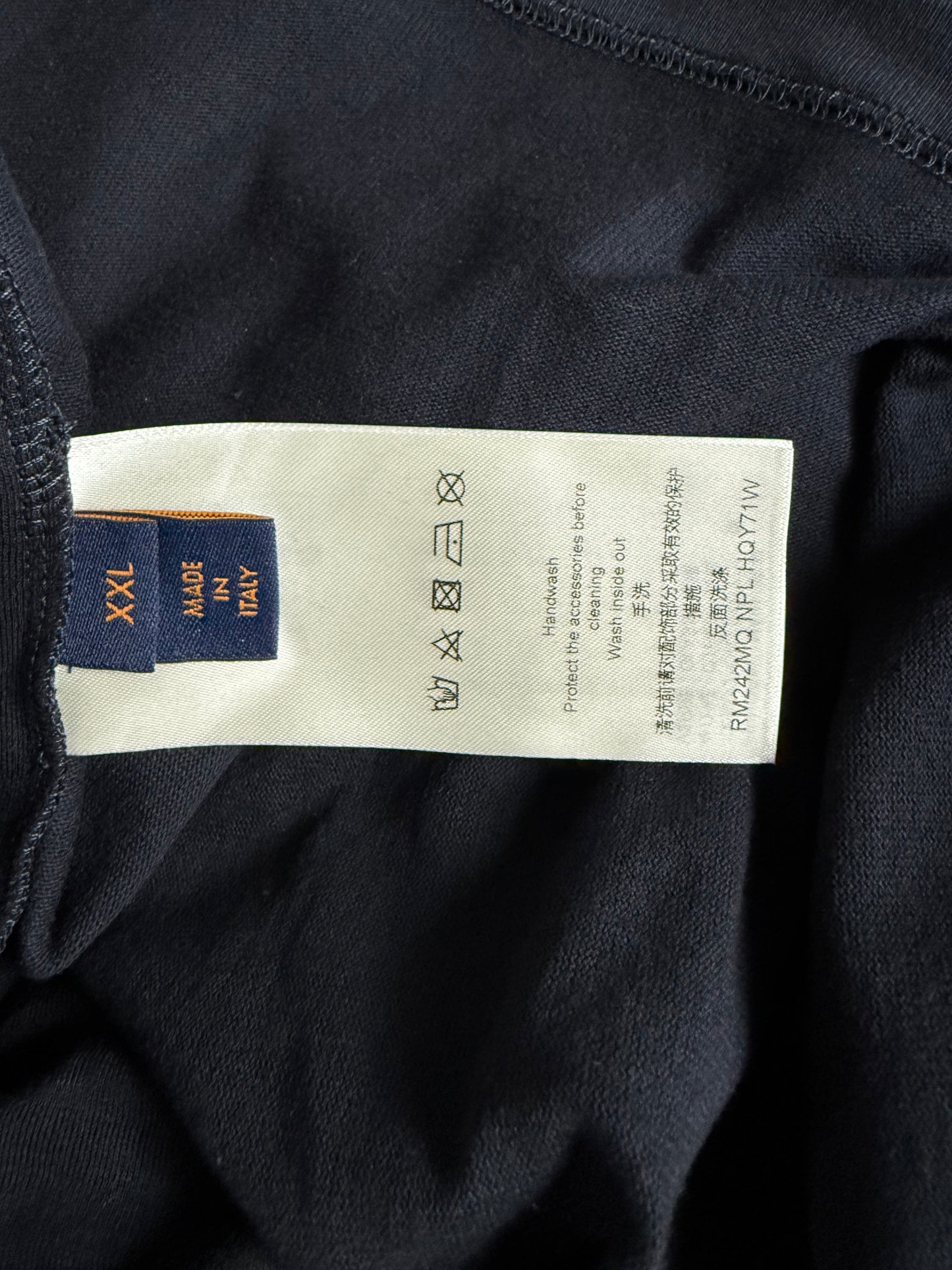 Louis Vuitton Pearl Marquee Logo SS T-Shirt Navy