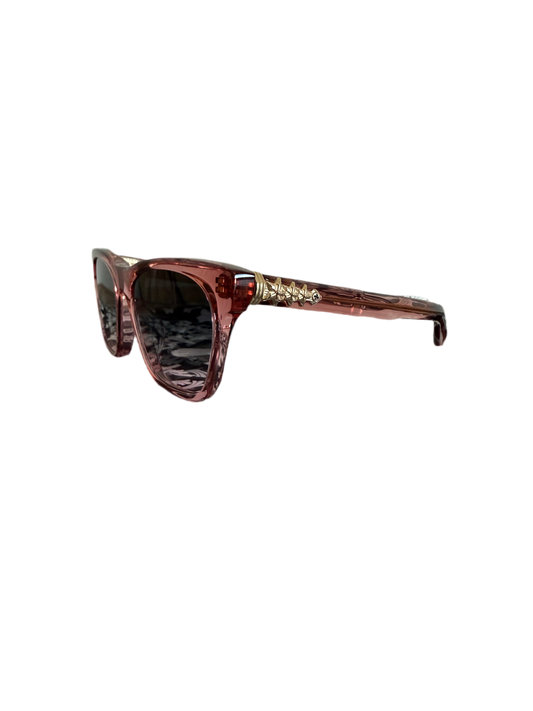 Chrome Hearts Cliteratti Clear Rose Gold Star Sunglasses