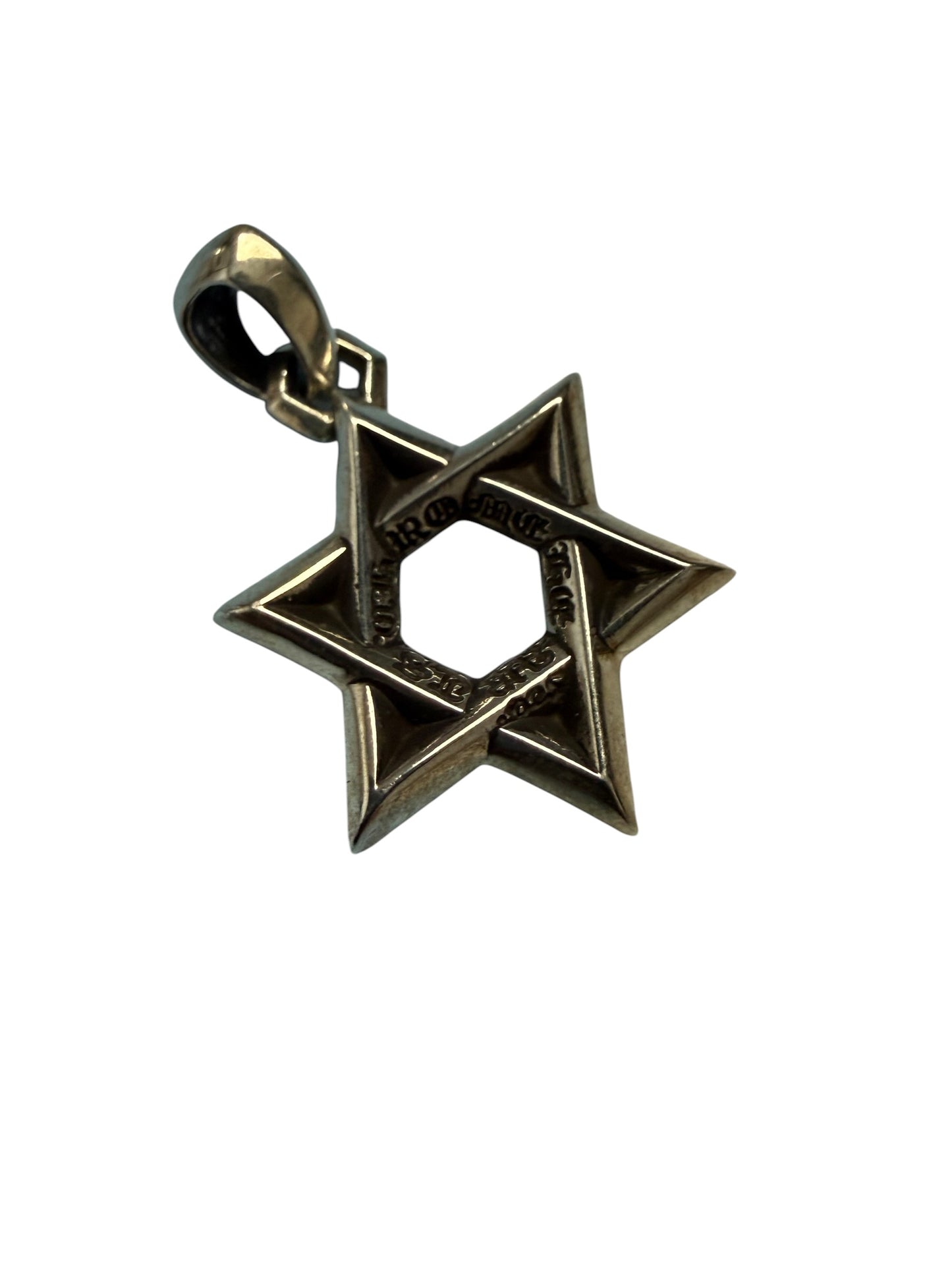 Chrome Hearts Star of David Silver Pendant Small