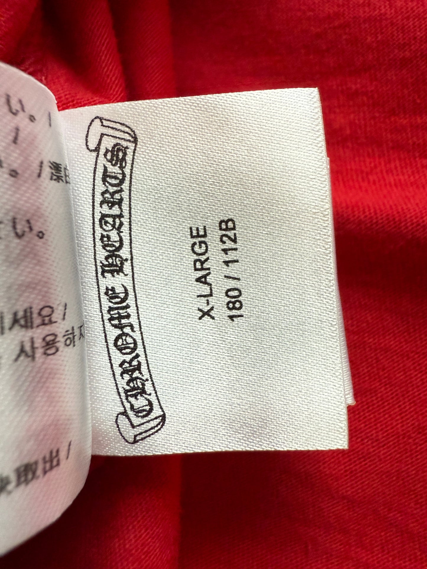 Chrome Hearts Scroll LS T-Shirt Red