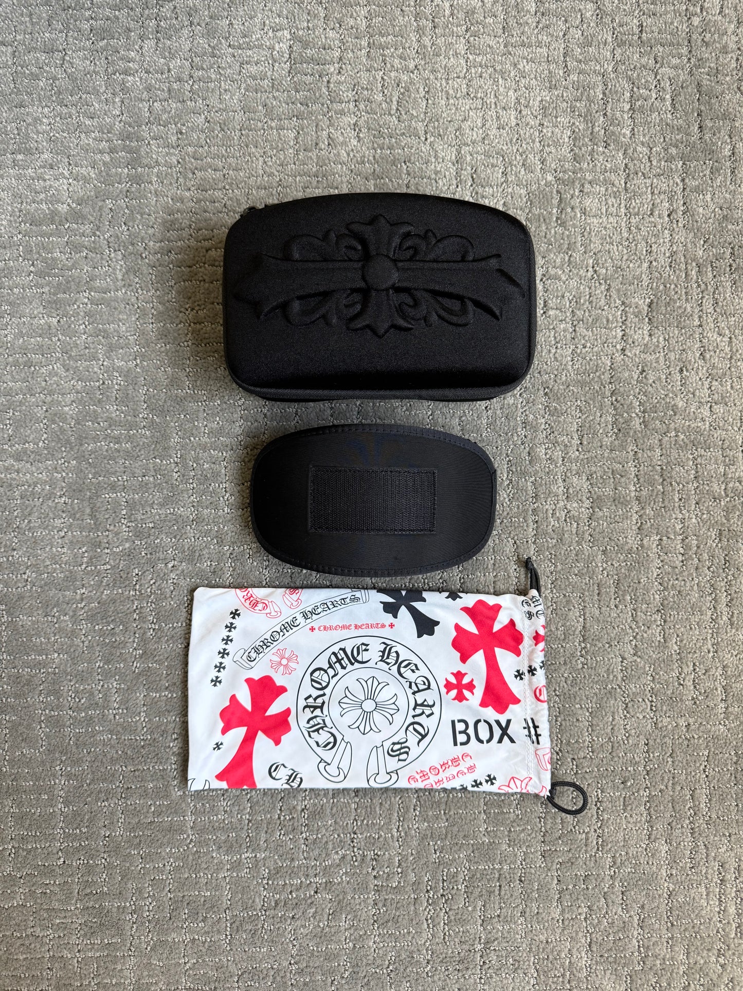 Chrome Hearts Ski Goggles Red Black