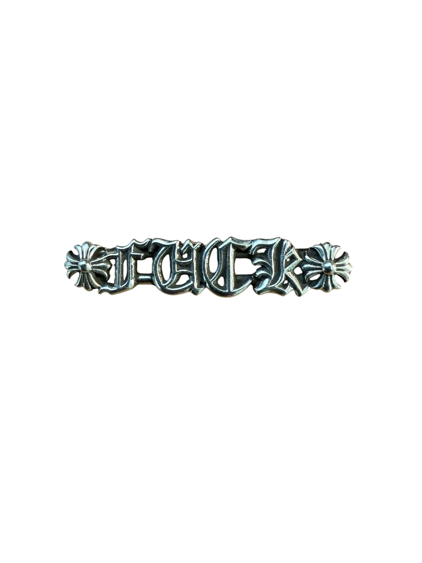 Chrome Hearts Fuck Plus Cross Silver Pin