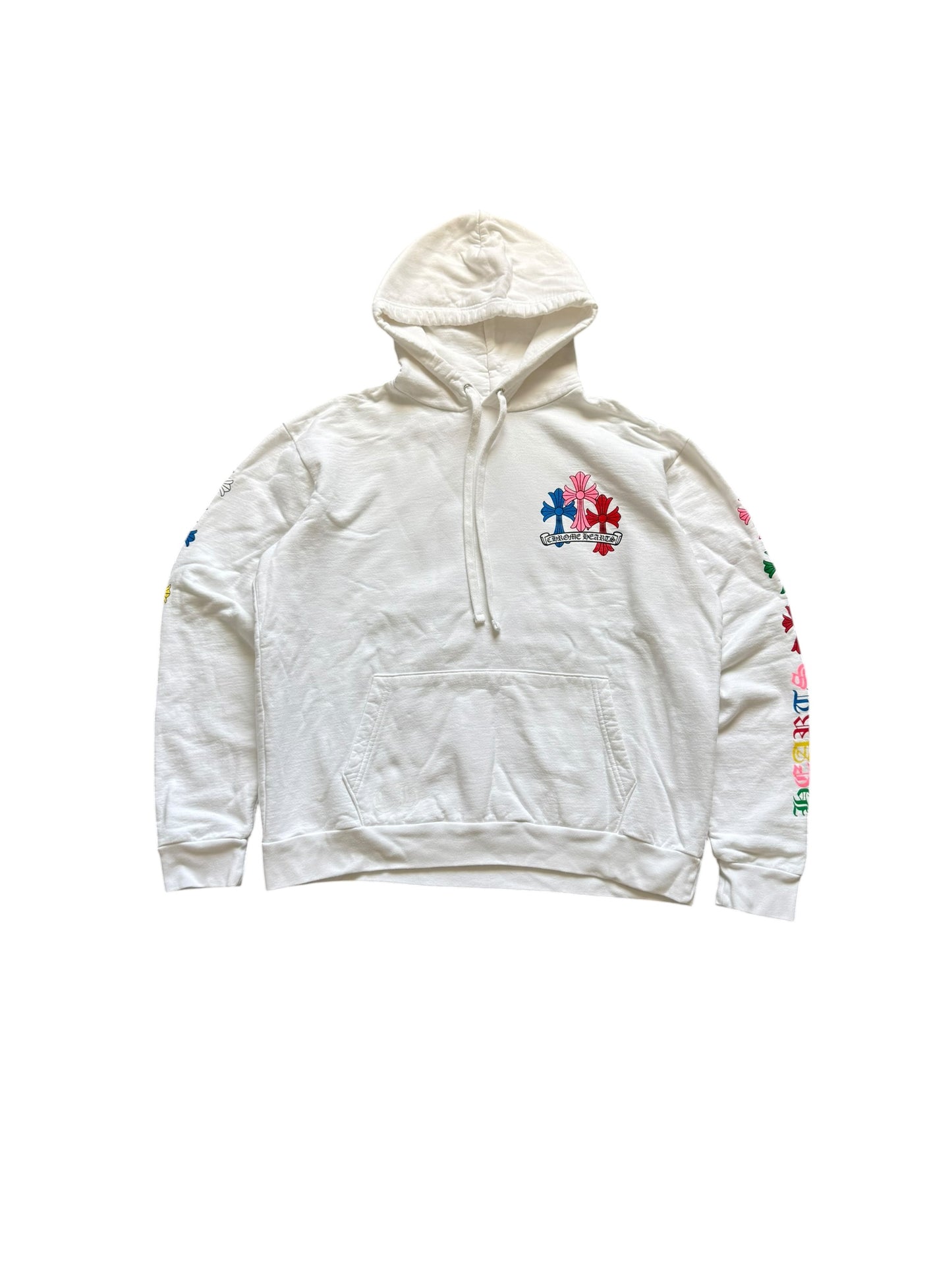 Chrome Hearts Multicolor Cross Scroll Pullover Hoodie