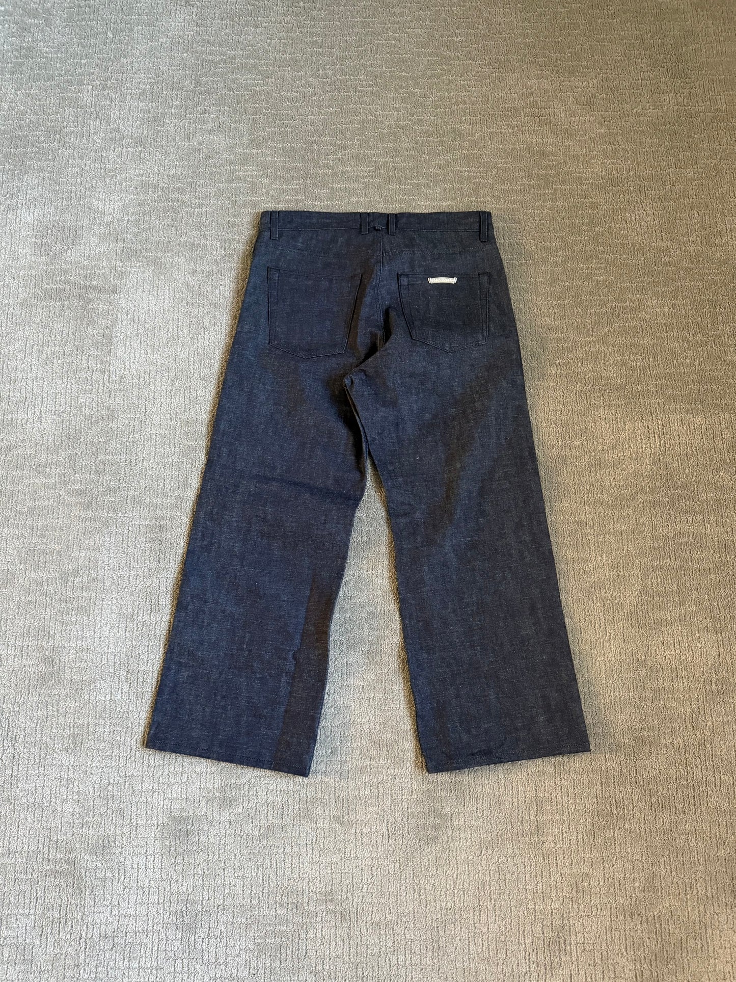 Chrome Hearts KS Fit Baggy Denim Jeans Raw Indigo