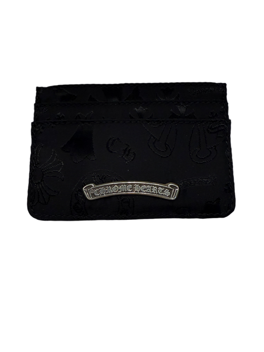 Chrome Hearts Stencil Nylon Cardholder Black