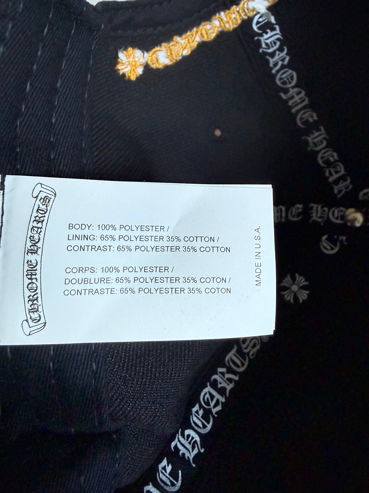 Chrome Hearts CH Logo Snapback Hat
