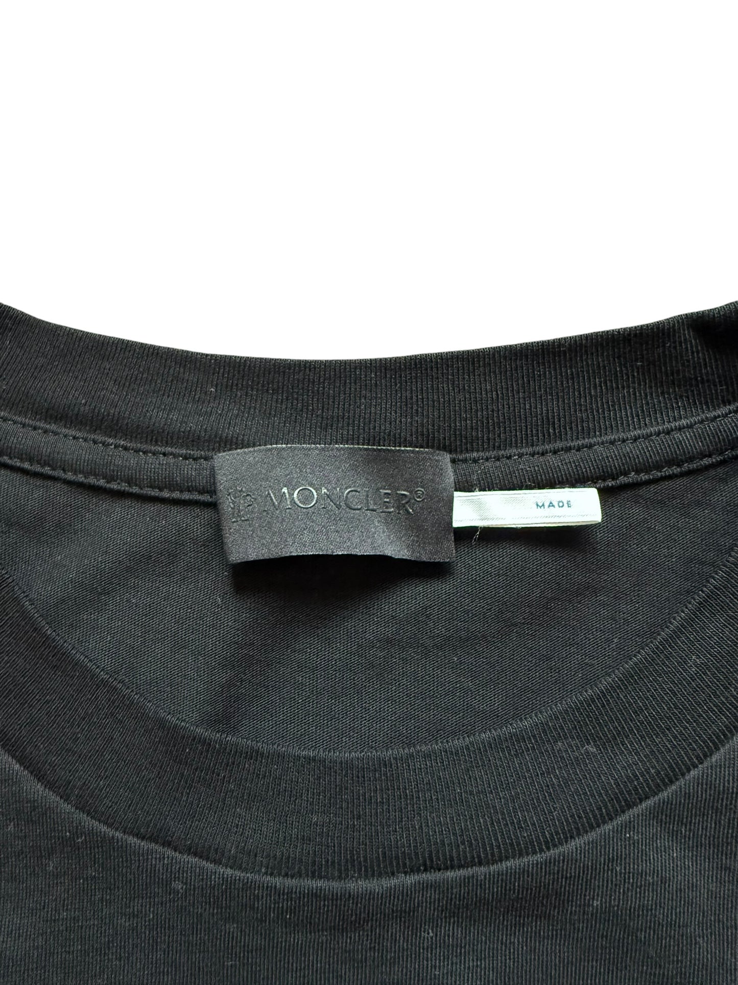 Moncler Gradient Velvet Logo Short Sleeve Tee