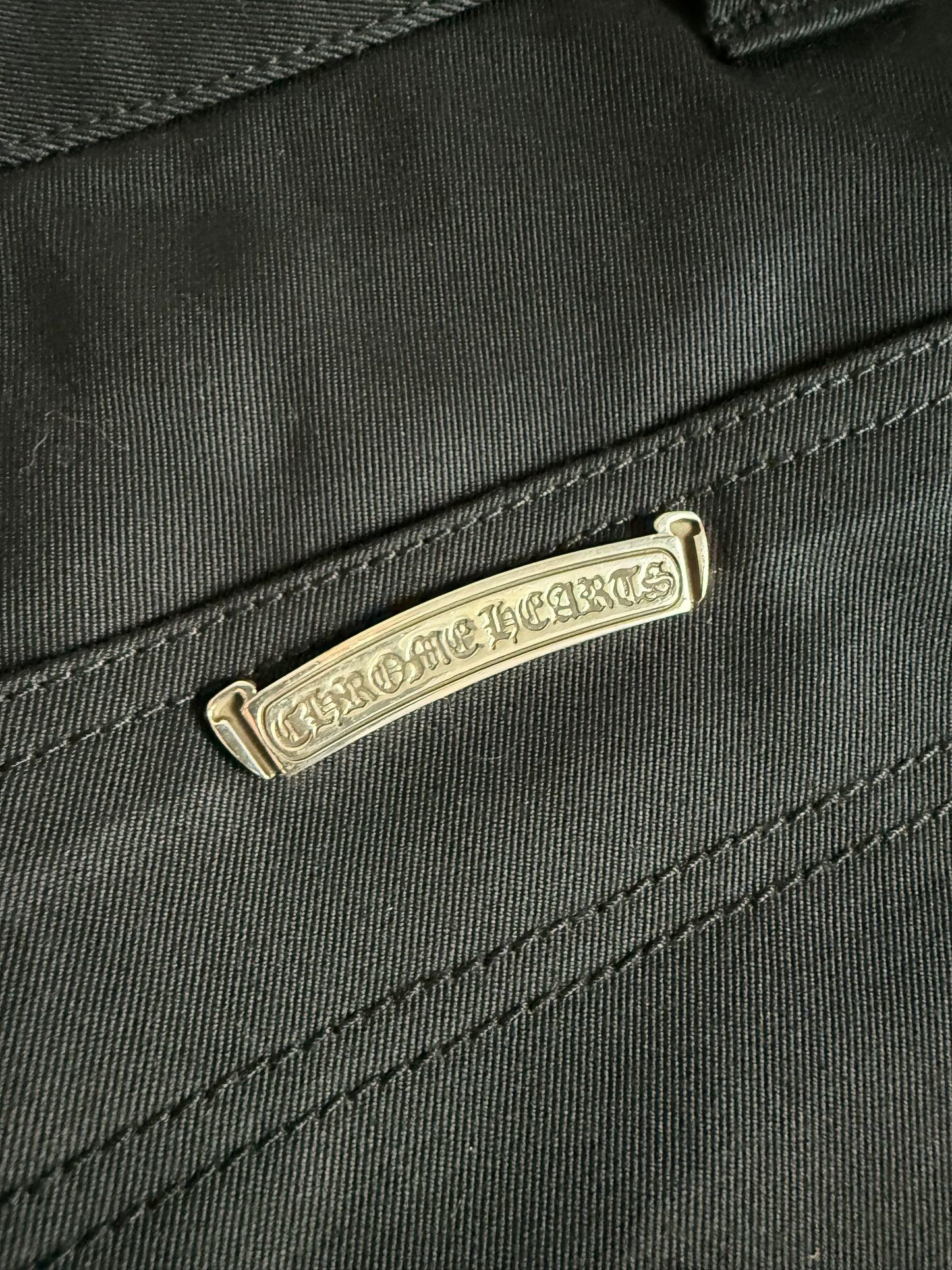 Chrome Hearts Double Knee Carpenter Pants Black Light