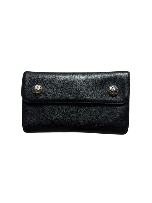 Chrome Hearts Wave Long Leather Wallet