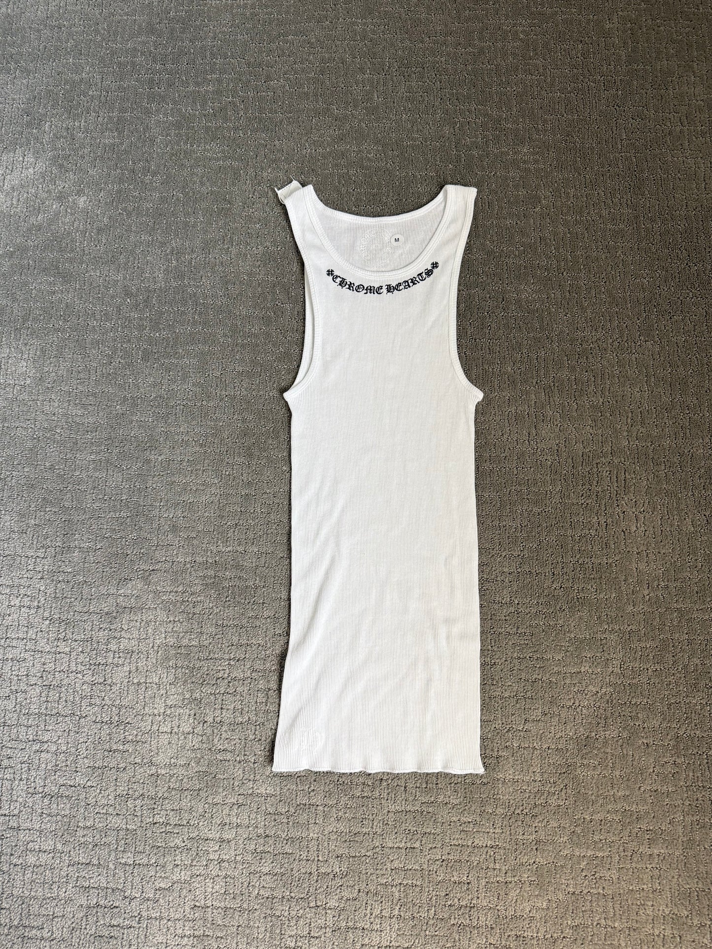 Chrome Hearts Scroll Tank Top White