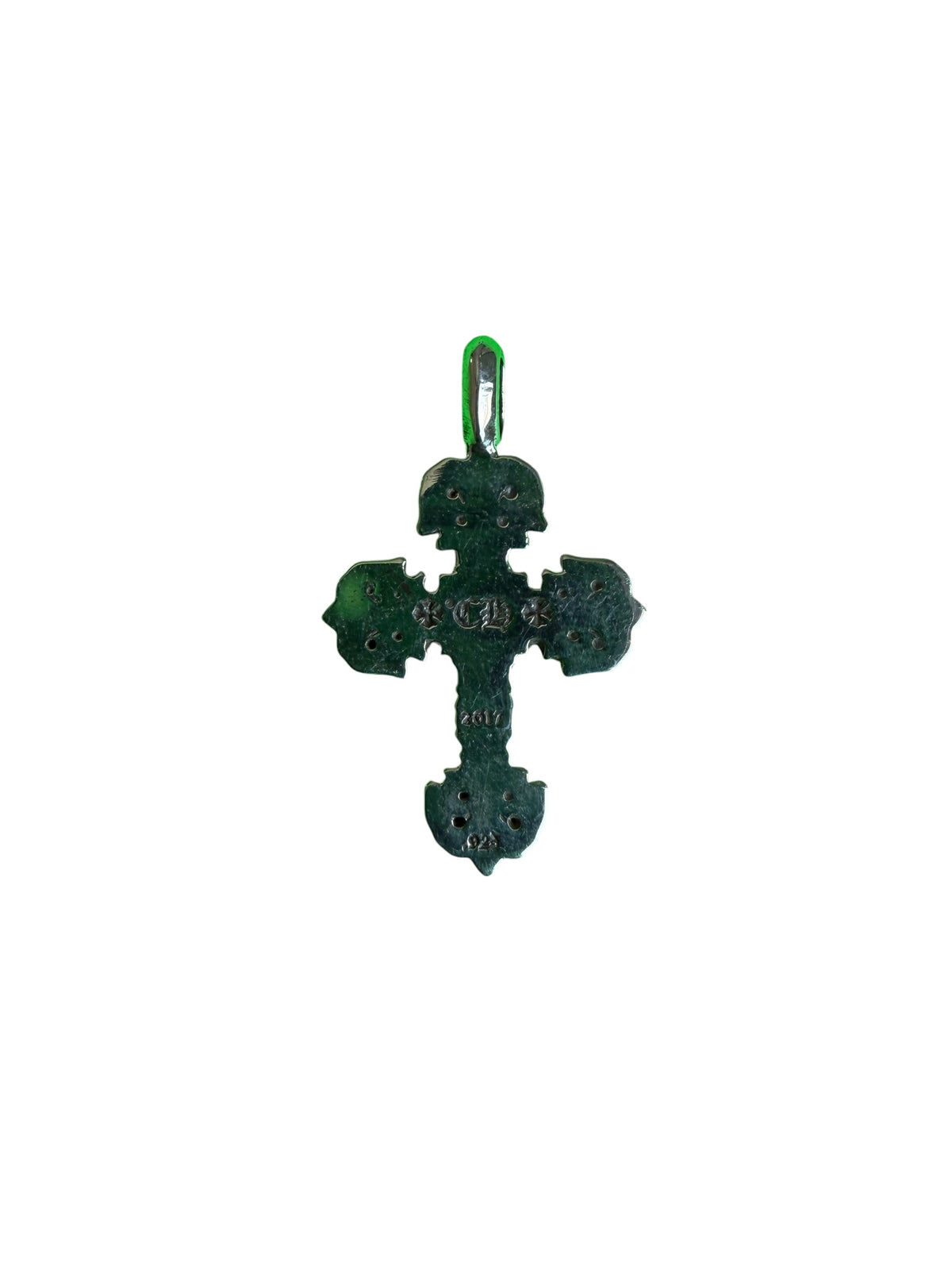 Chrome Hearts Filigree Cross Silver Charm