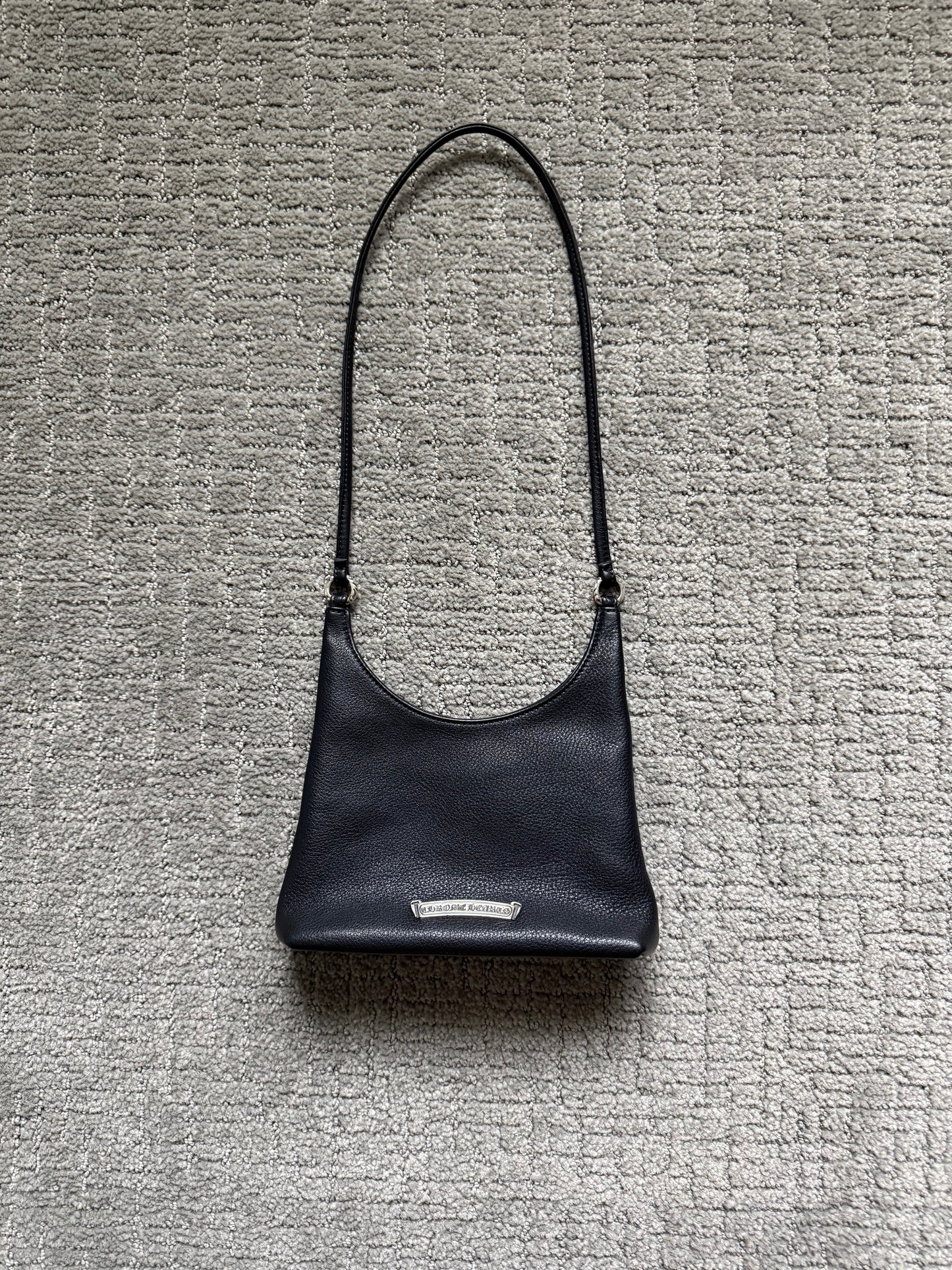 Chrome Hearts Viv Dagger Leather Handbag Small Black