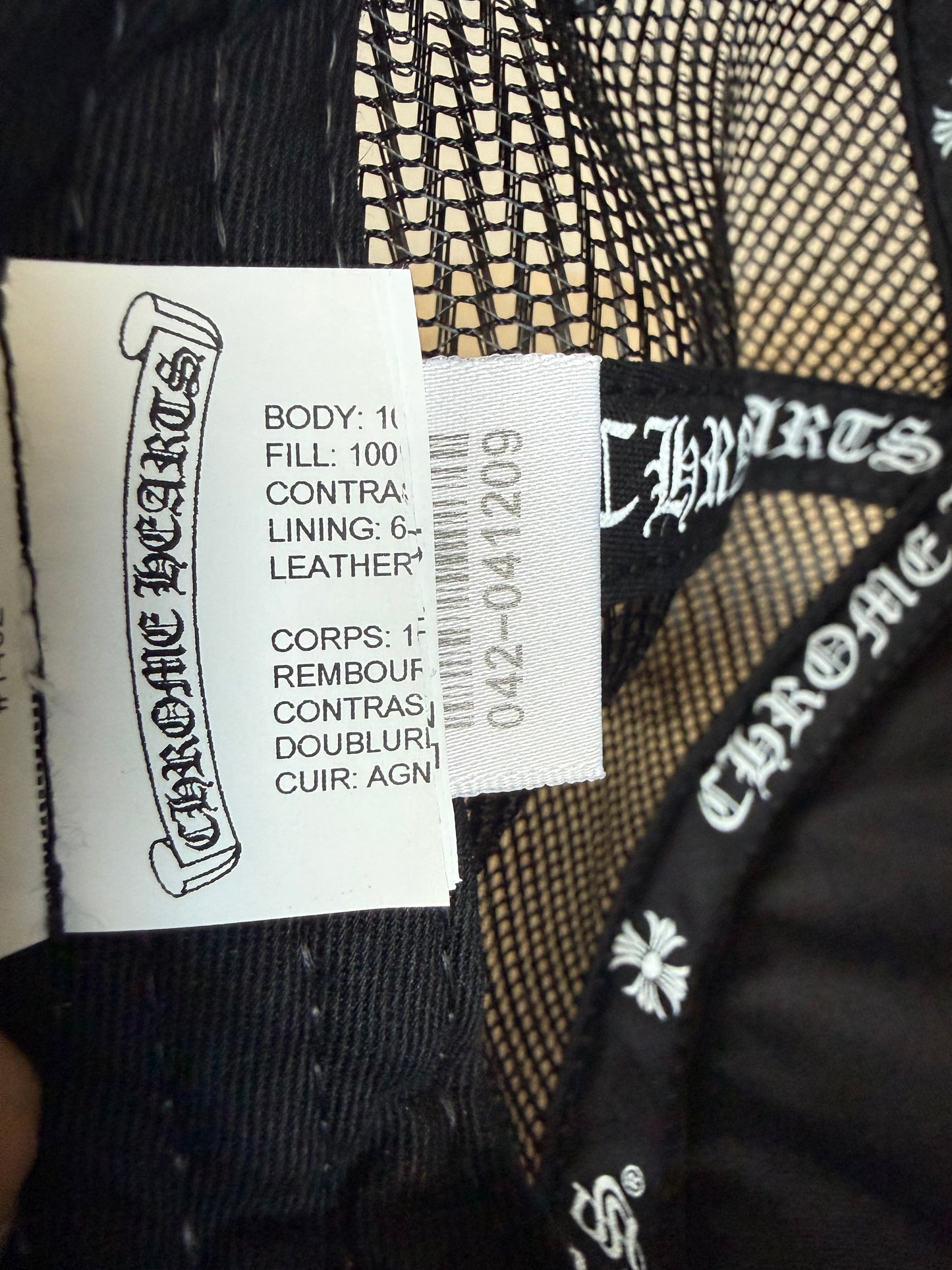 Chrome Hearts Cemetery Triple Cross Leather Patch