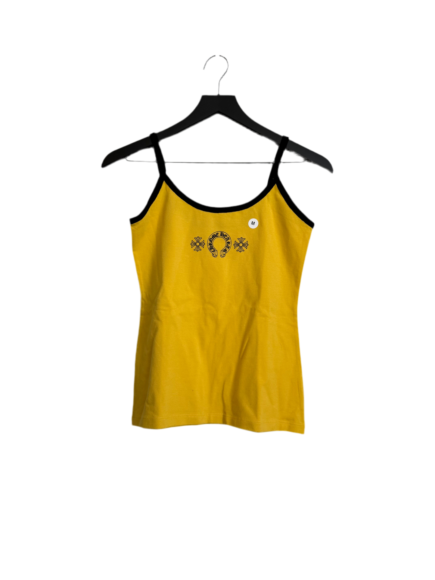 Chrome Hearts Roller Skates Horseshoe Tank Top Yellow