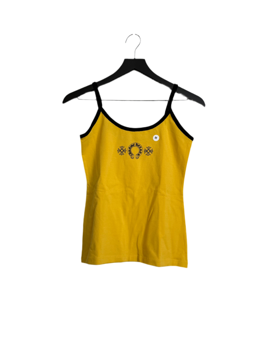 Chrome Hearts Roller Skates Horseshoe Tank Top Yellow