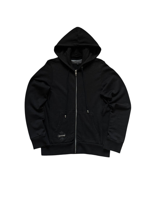 Chrome Hearts Plus Patch Zip Up Vintage Hoodie