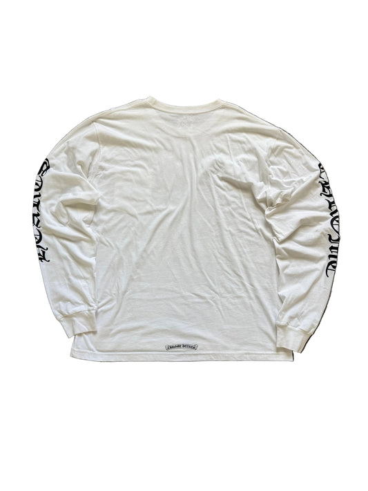 Chrome Hearts Scroll LS T-Shirt White