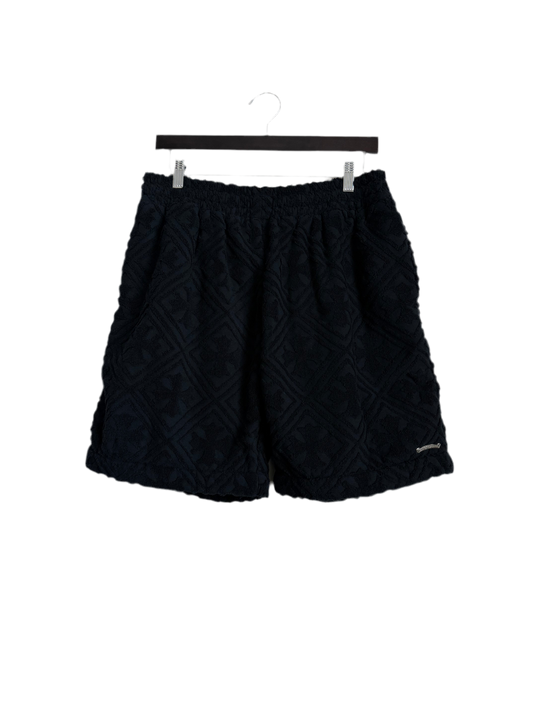 Chrome Hearts Towel Cross Monogram Shorts Black