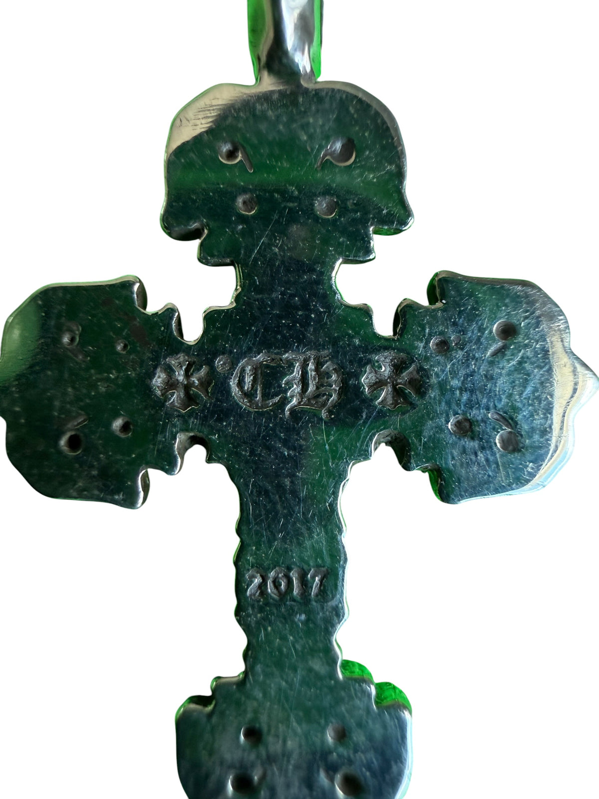 Chrome Hearts Filigree Cross Silver Charm