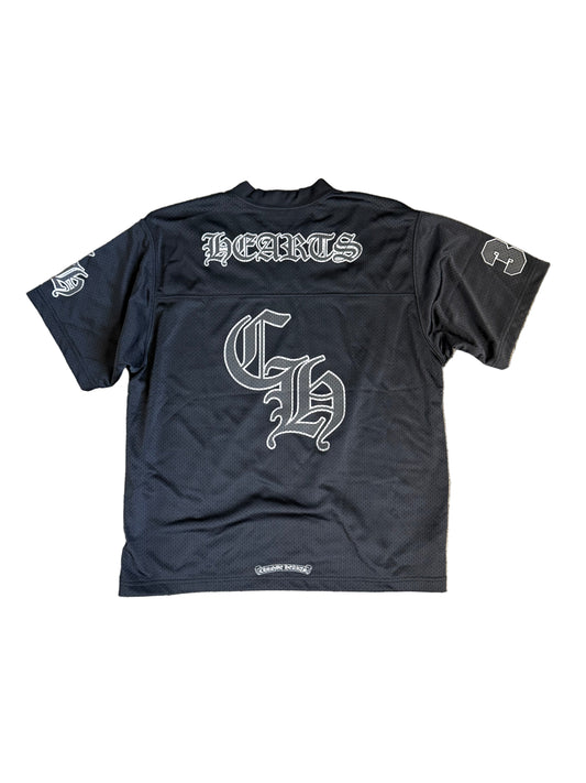 Chrome Hearts Stadium Mesh Jersey SS Black Silver