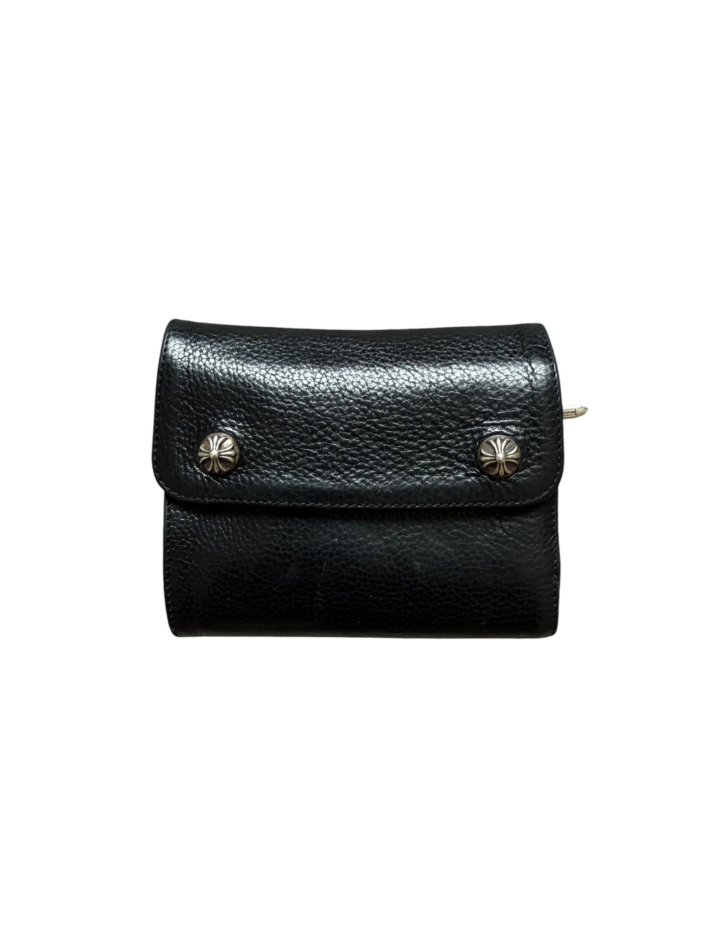 Chrome Hearts Leather Mini Wave Wallet