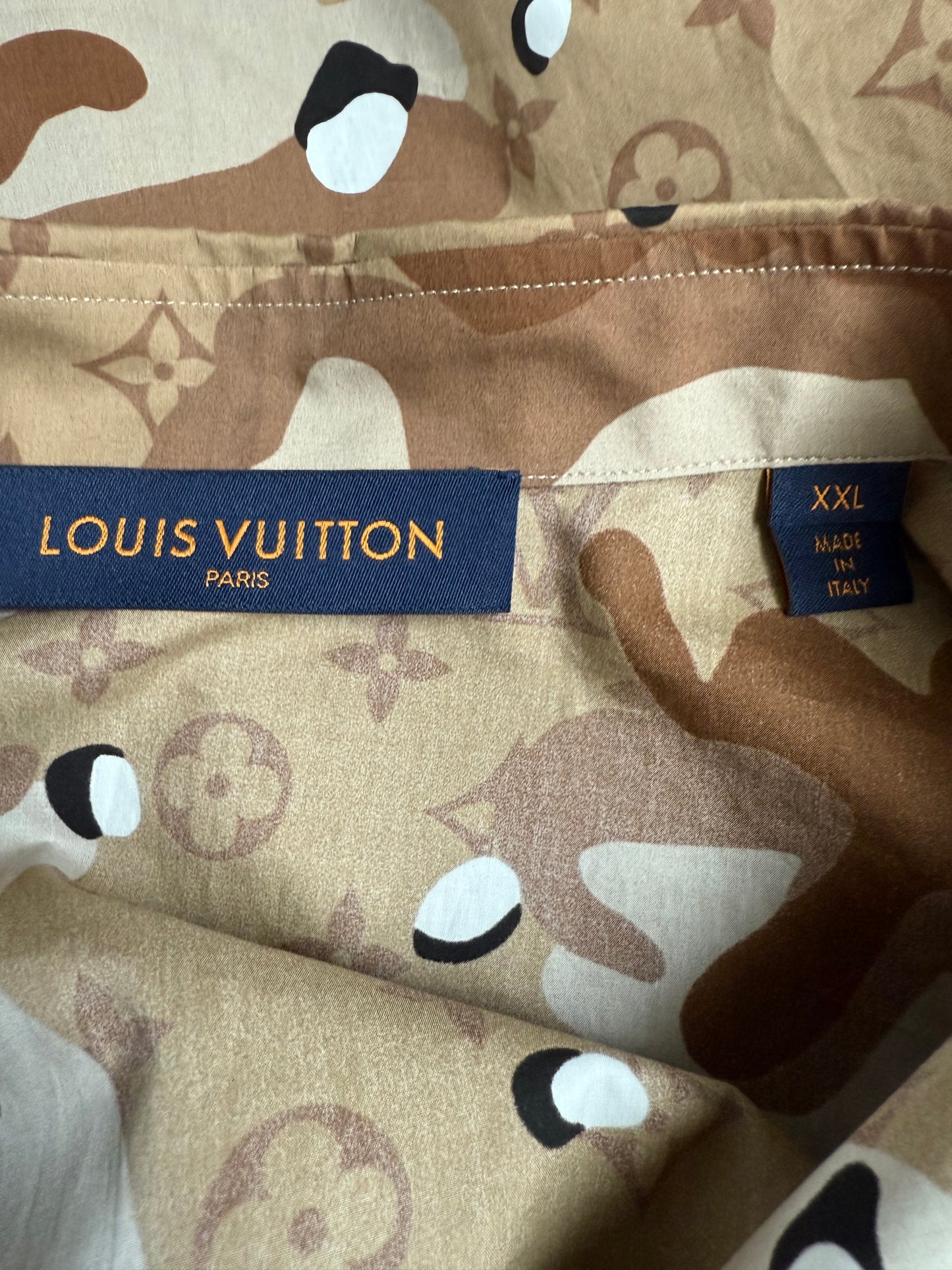 Louis Vuitton Monogram Desert Camo Button Up LS Shirt