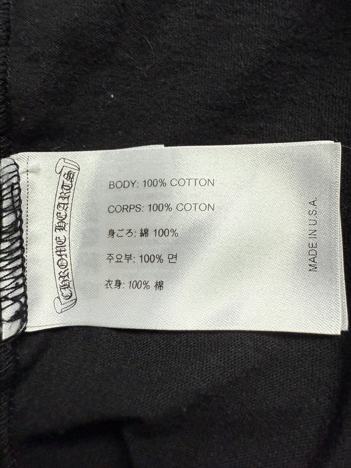 Chrome Hearts Red Plus Cross SS T-Shirt Black Red