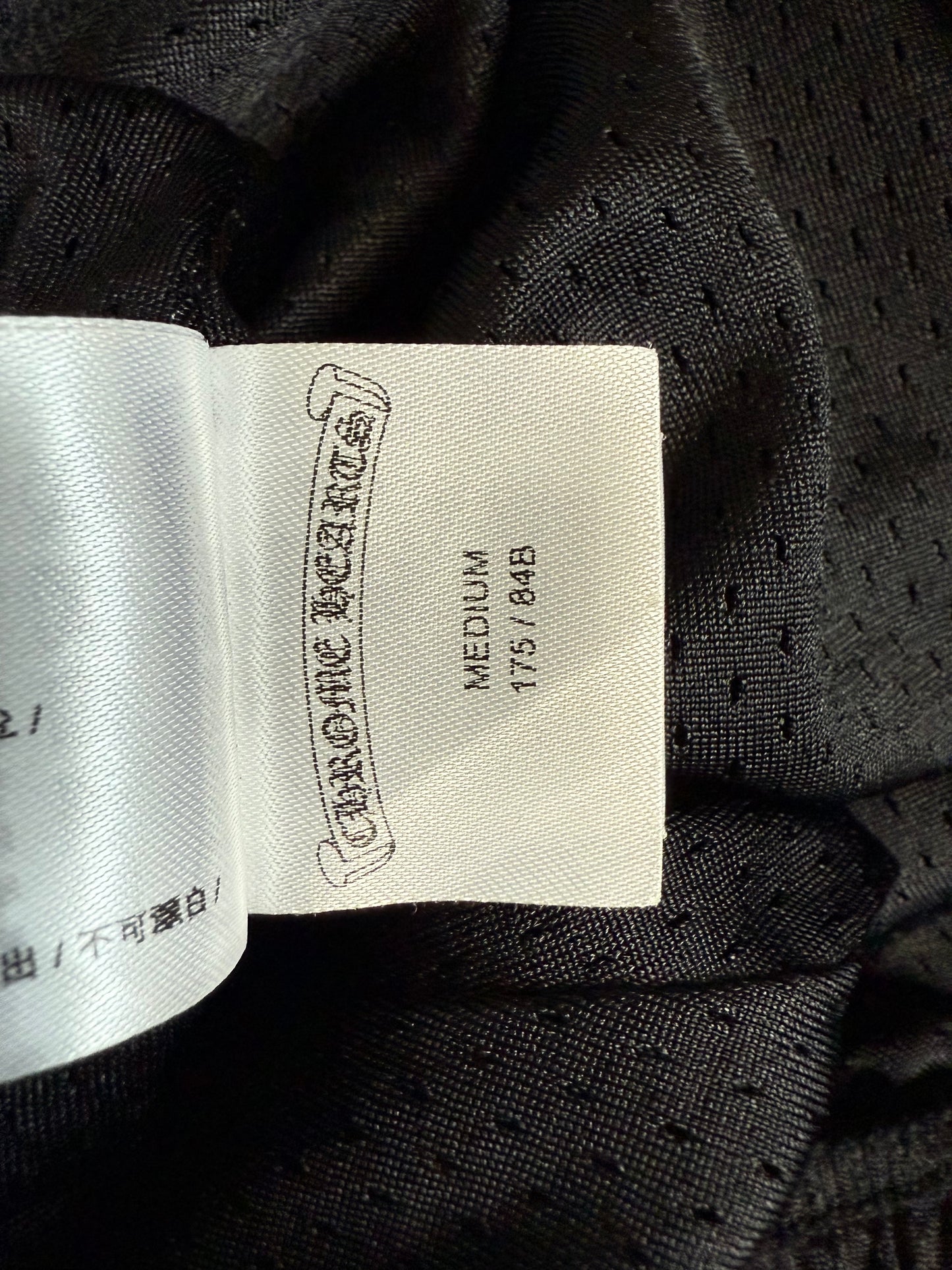 Chrome Hearts Stadium Mesh Jersey Shorts Black Silver