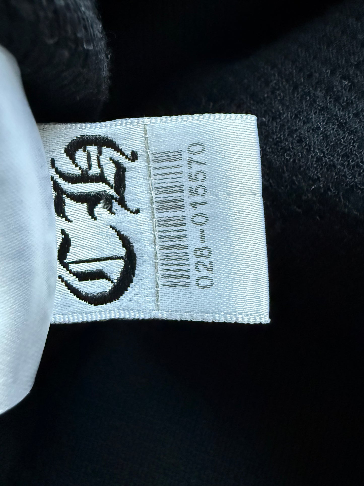 Chrome Hearts Vertical Logo Thermal Zip Up Hoodie