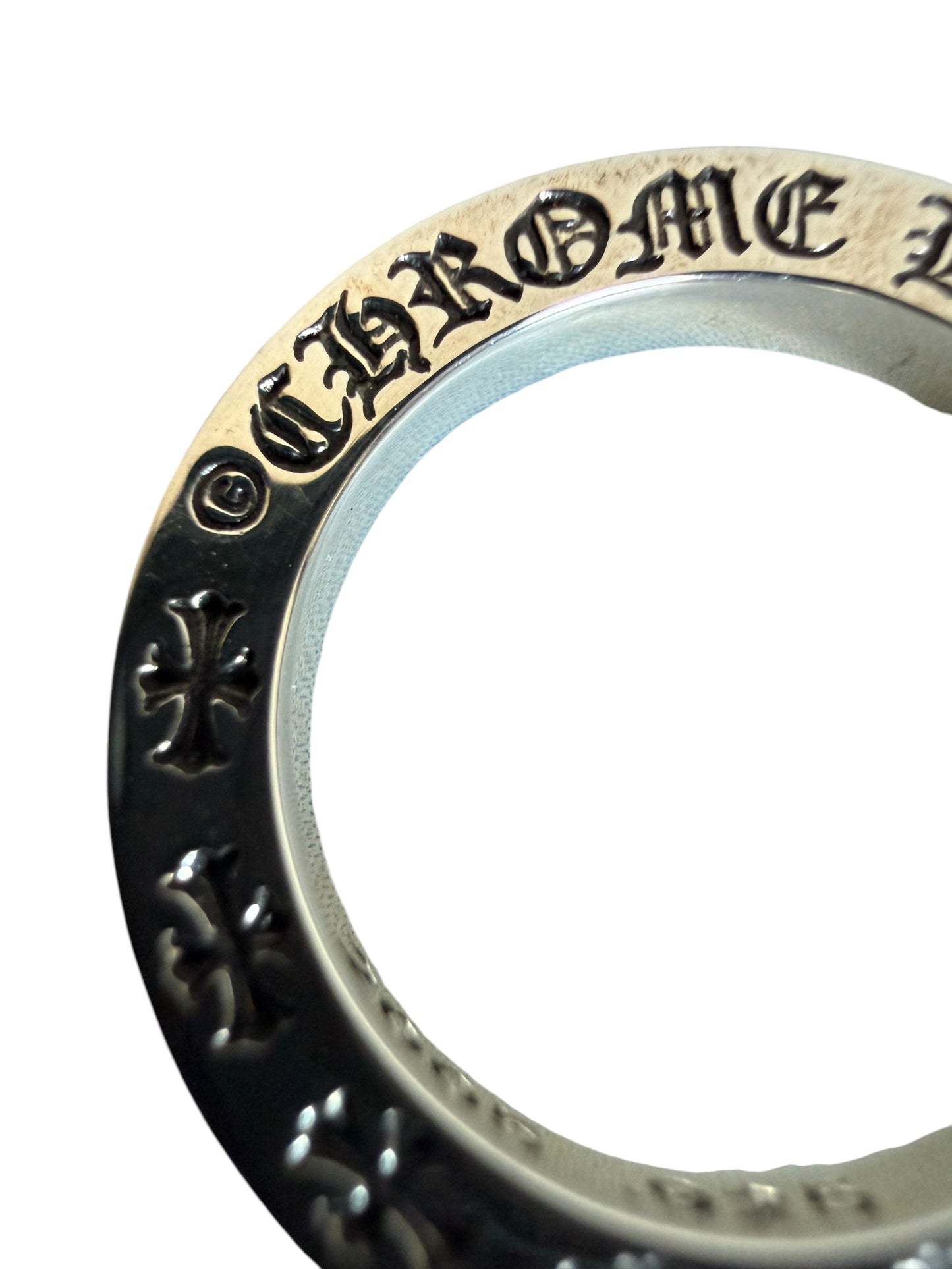 Chrome Hearts Malibu FU 3MM Spacer Silver Ring