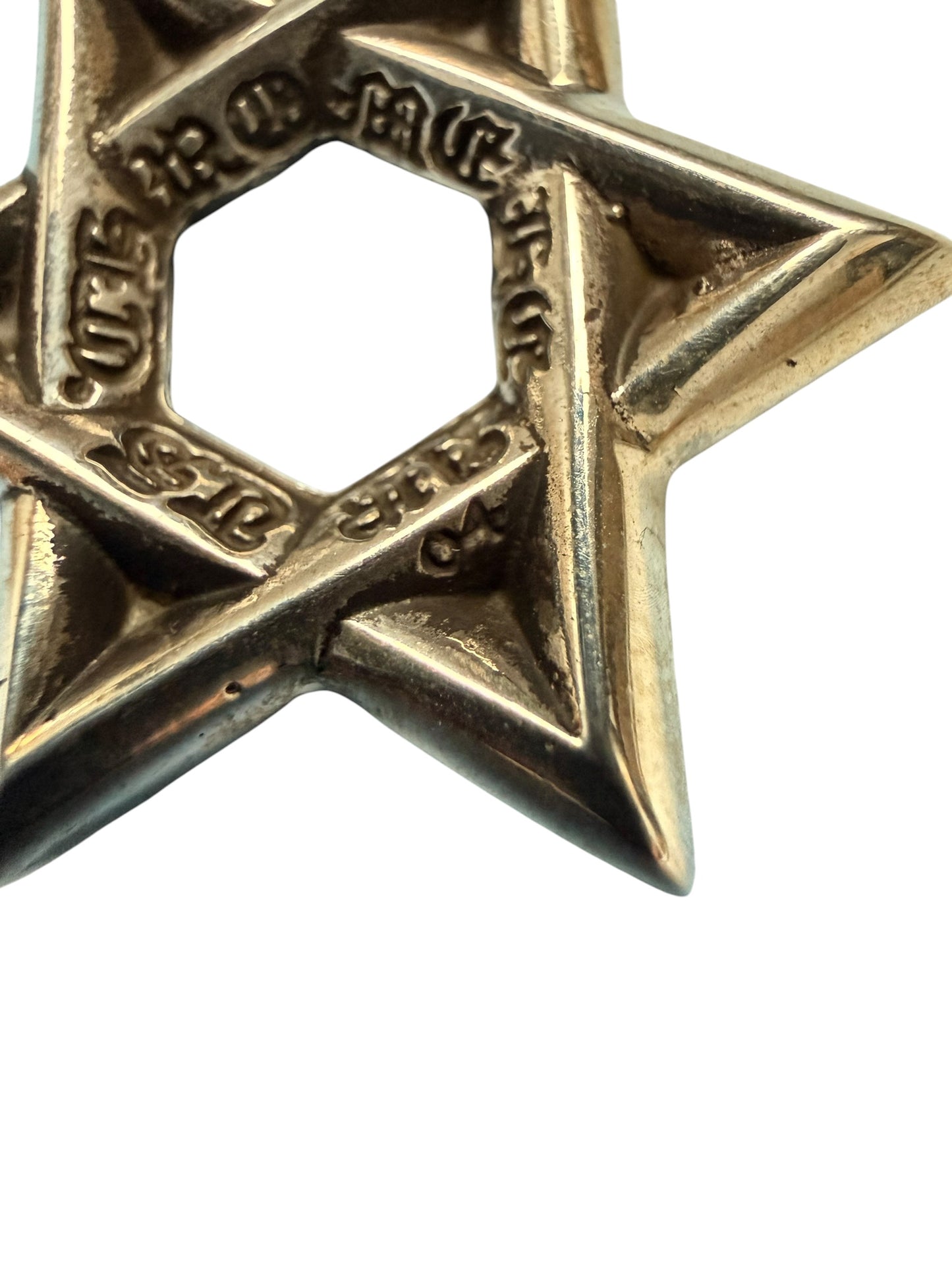 Chrome Hearts Star of David Silver Pendant Small