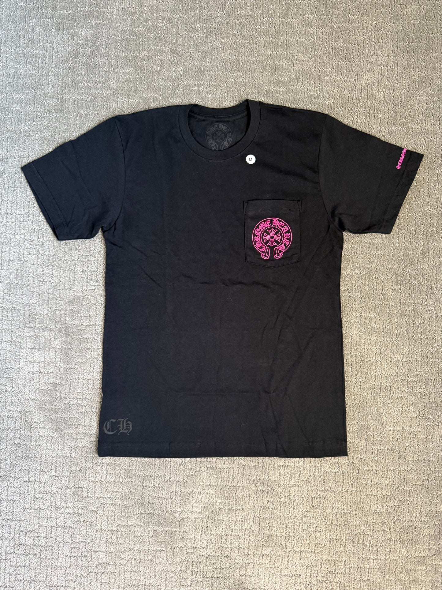 Chrome Hearts Horseshoe SS T-Shirt Black Pink