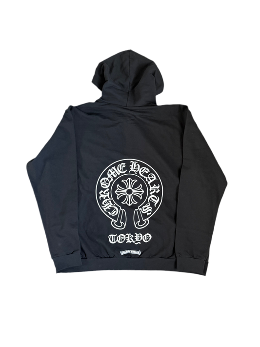 Chrome Hearts Tokyo Horseshoe Zip Up Hoodie Black