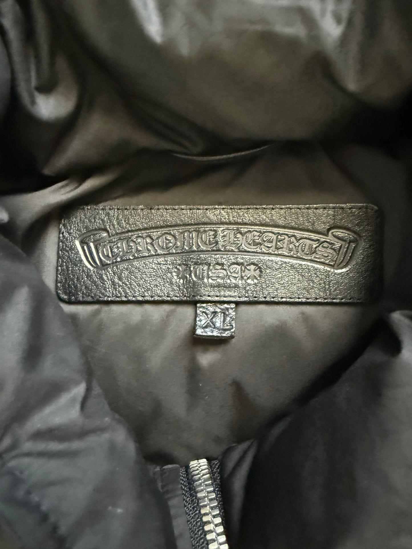 Chrome Hearts Plus Cross Monogram Puffer Vest Black