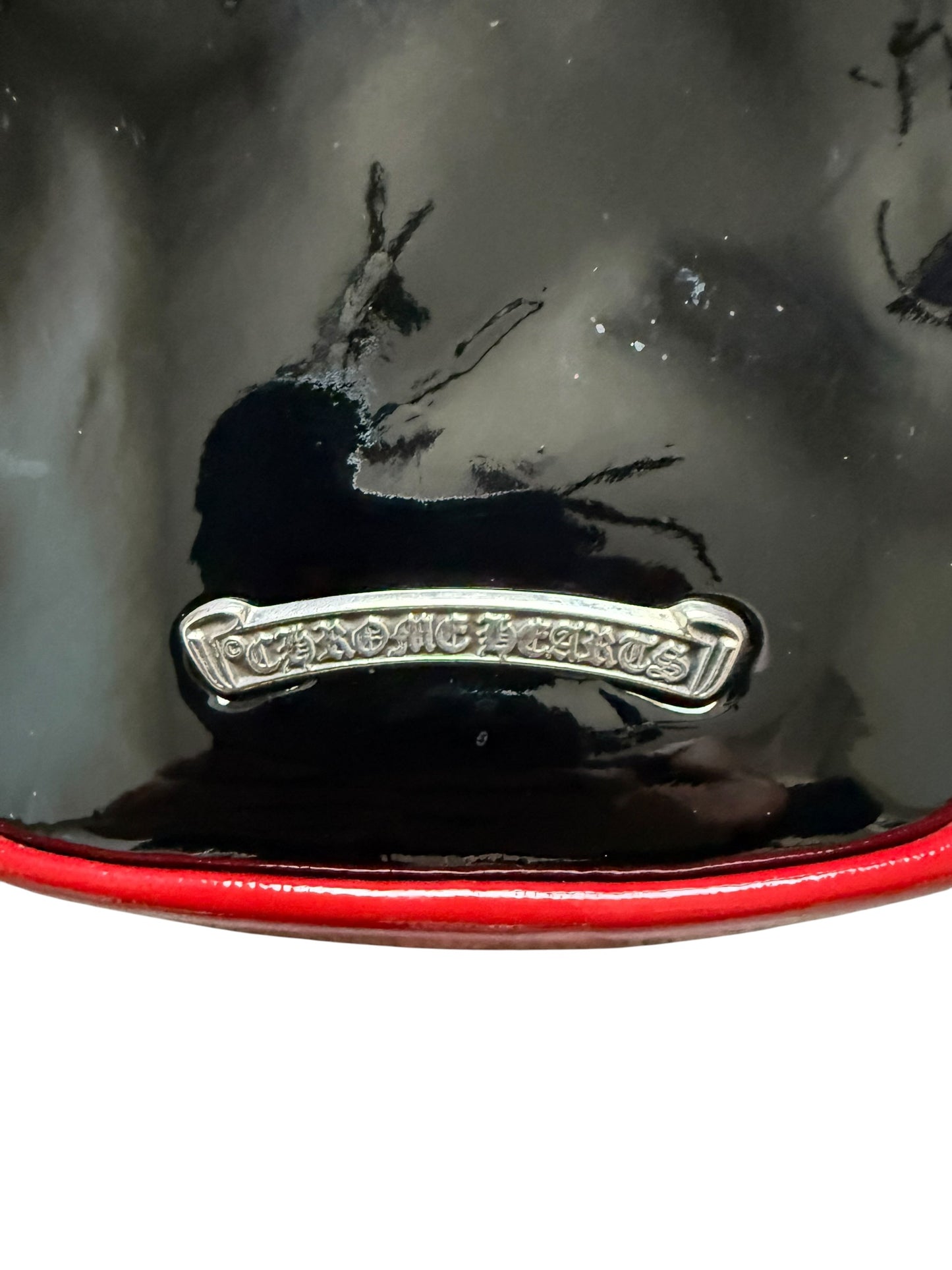 Chrome Hearts Patent Leather Studded Taka Bag