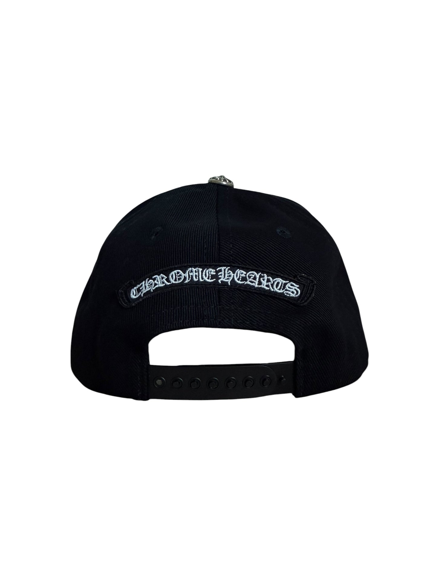 Chrome Hearts Scroll Logo Denim Snapback