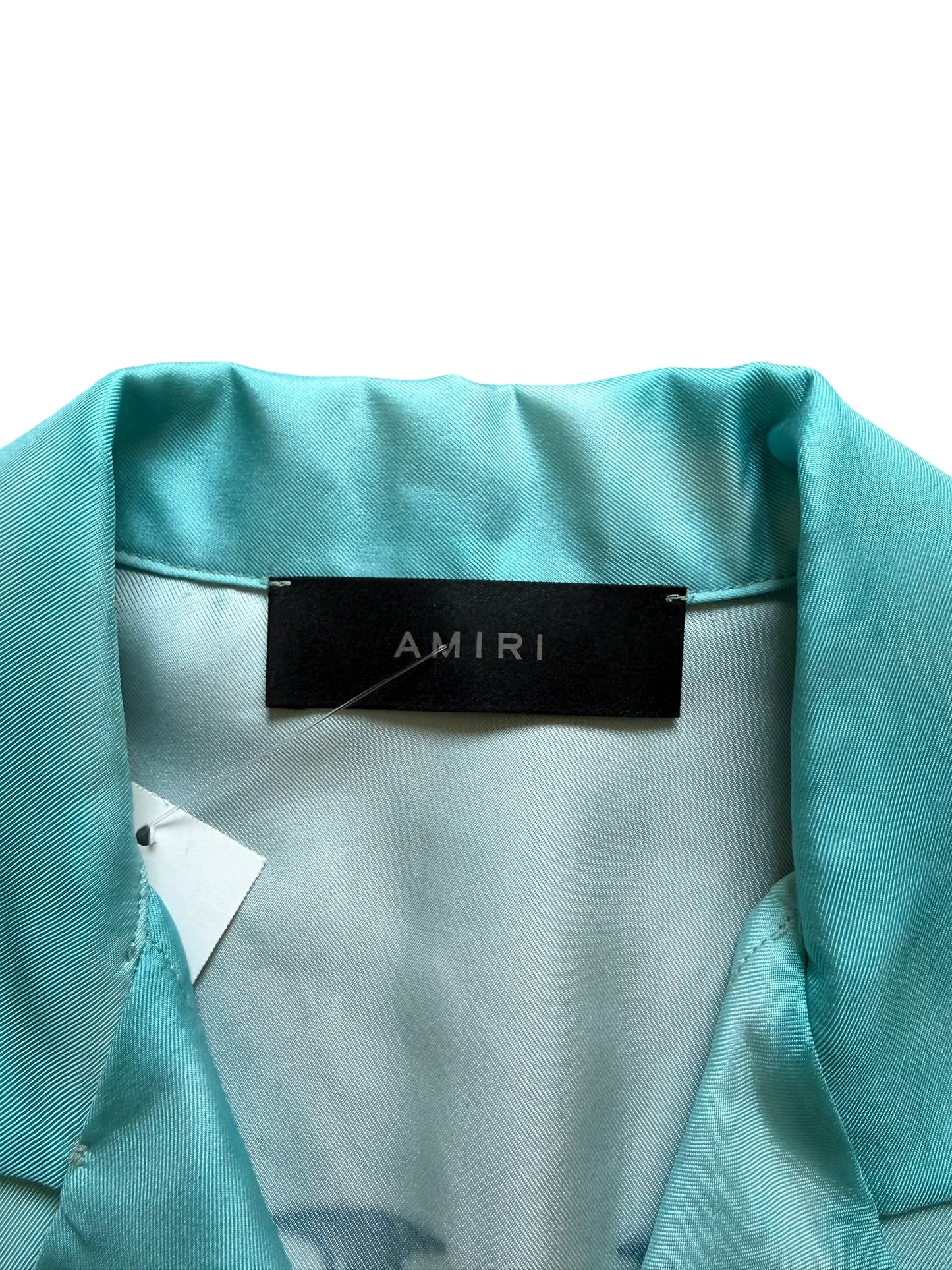 Amiri Eden Rock Silk Short Sleeve Button Up