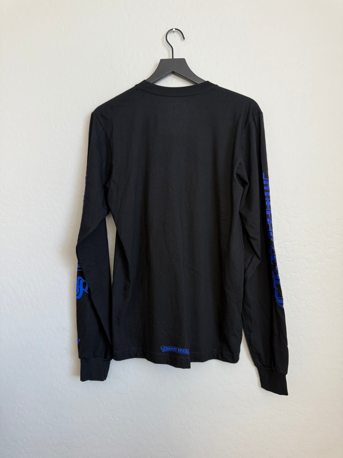 Chrome Hearts 1988 Neck Logo LS T-Shirt Black/Blue