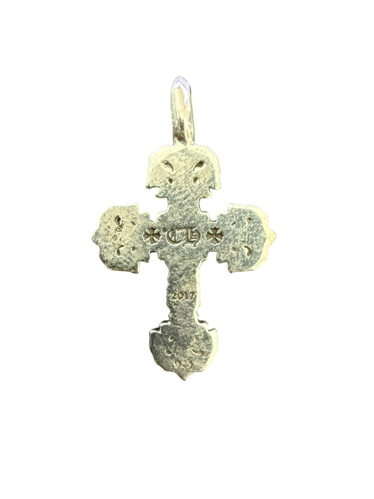 Chrome Hearts Filigree Cross Silver Charm
